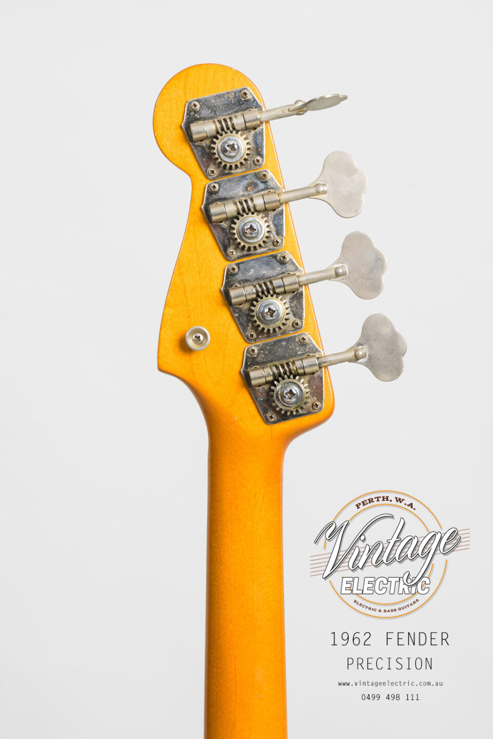 1962 Fender Precision Back of Headstock