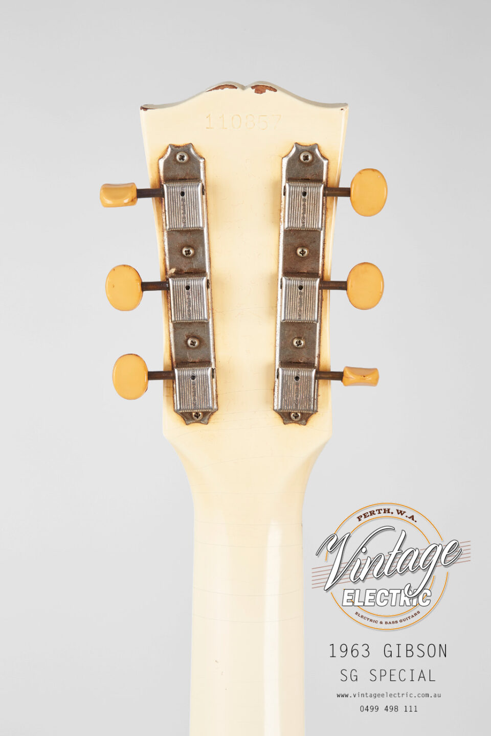 1963 Gibson SG Special Back of Headstock