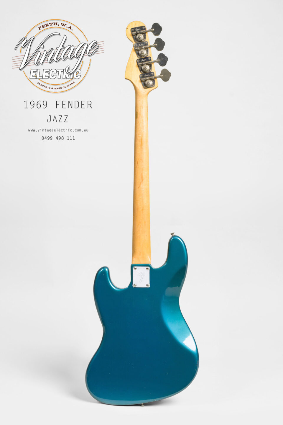 1969 Fender Jazz Back of Bass