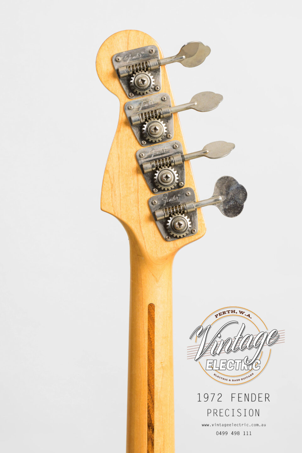 1972 Fender Precision Reverse Headstock