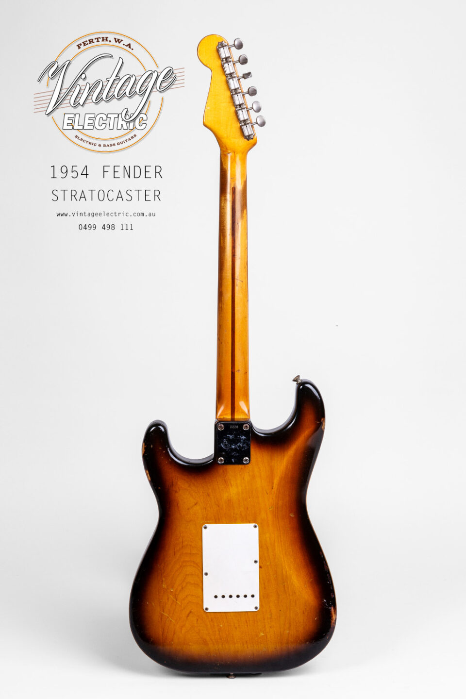 1954 Fender Stratocaster Back of Guitar