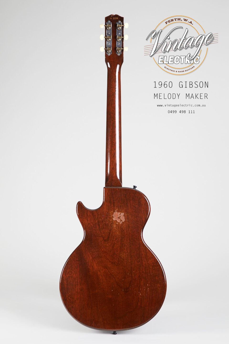 1960 Gibson Melody Maker Back of Body