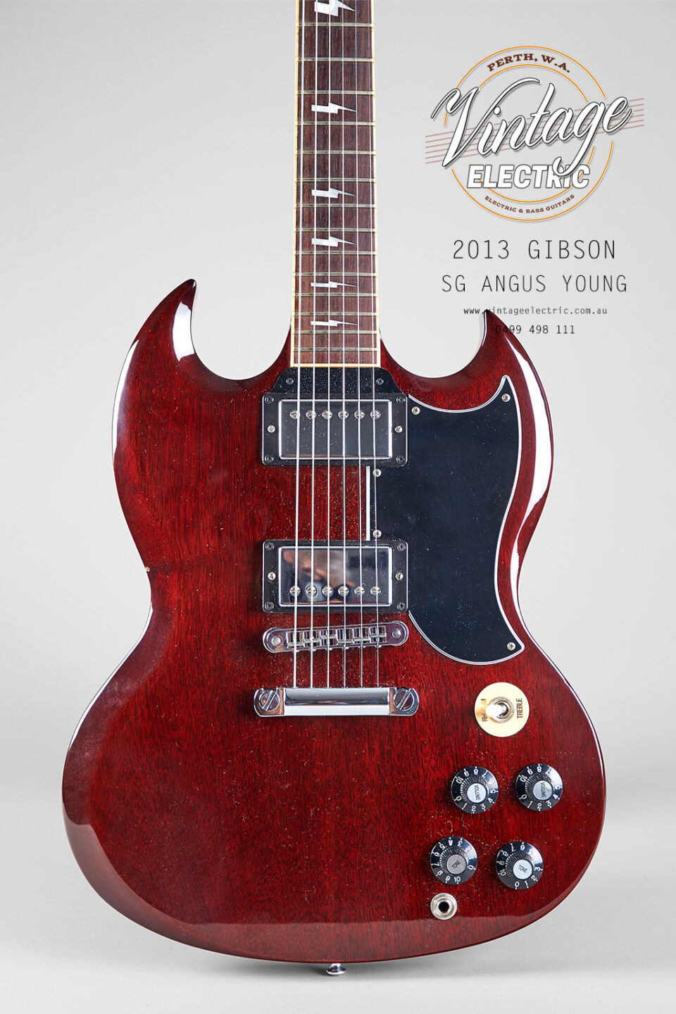 n SG Angus Cherry Red Body