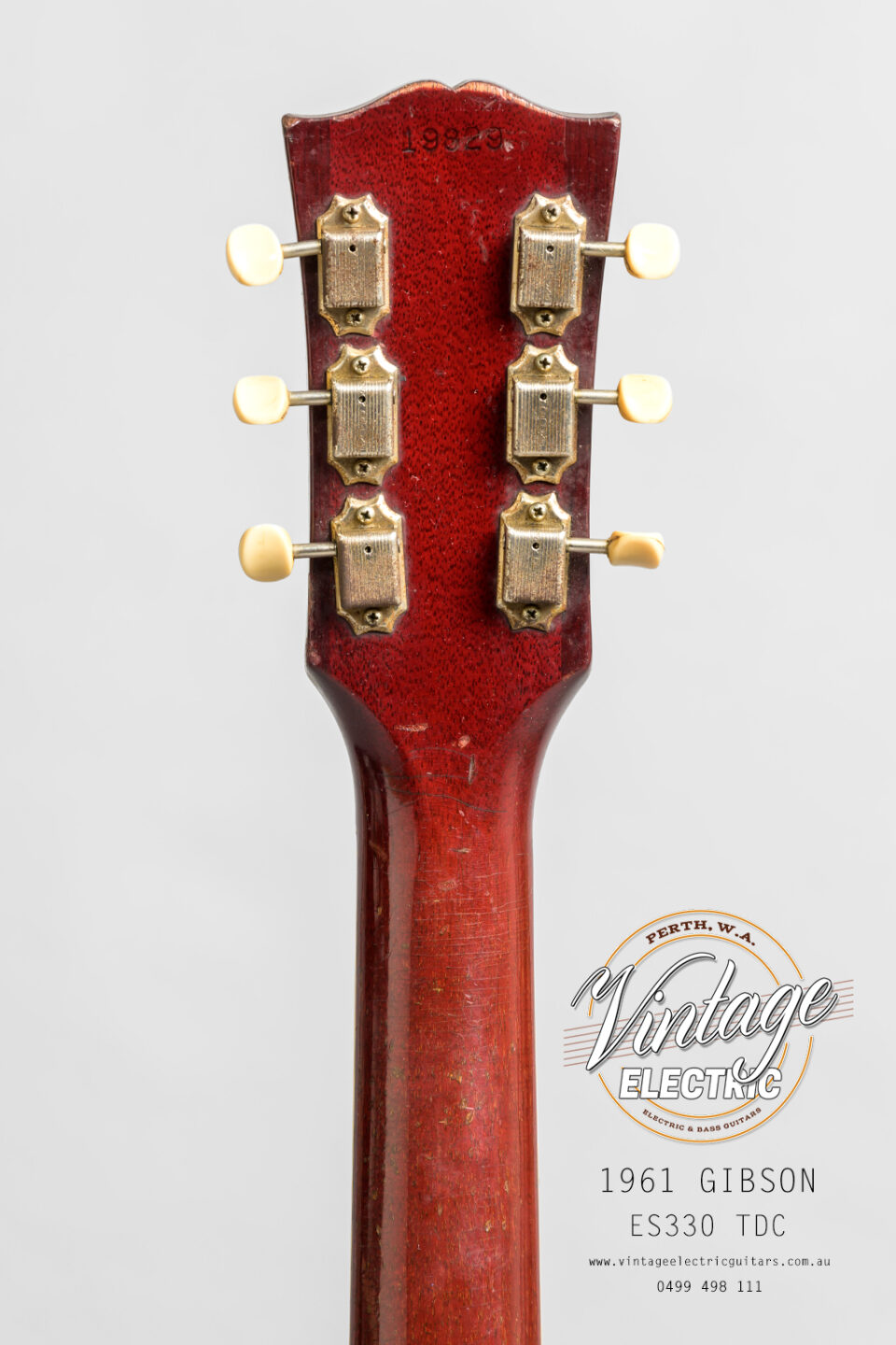 1961 Gibson ES 330 Back of Headstock