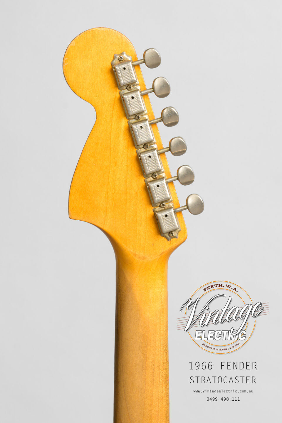 1966 Stratocaster Back of Headstock